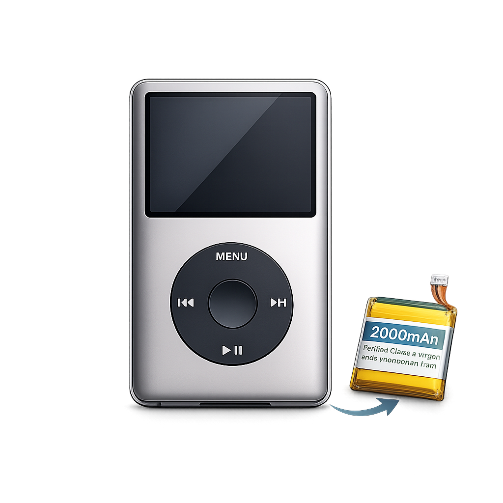 ipod video classic 2000mAh battery