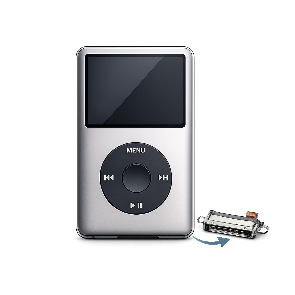 ipod video classic charge sync socket connector repair